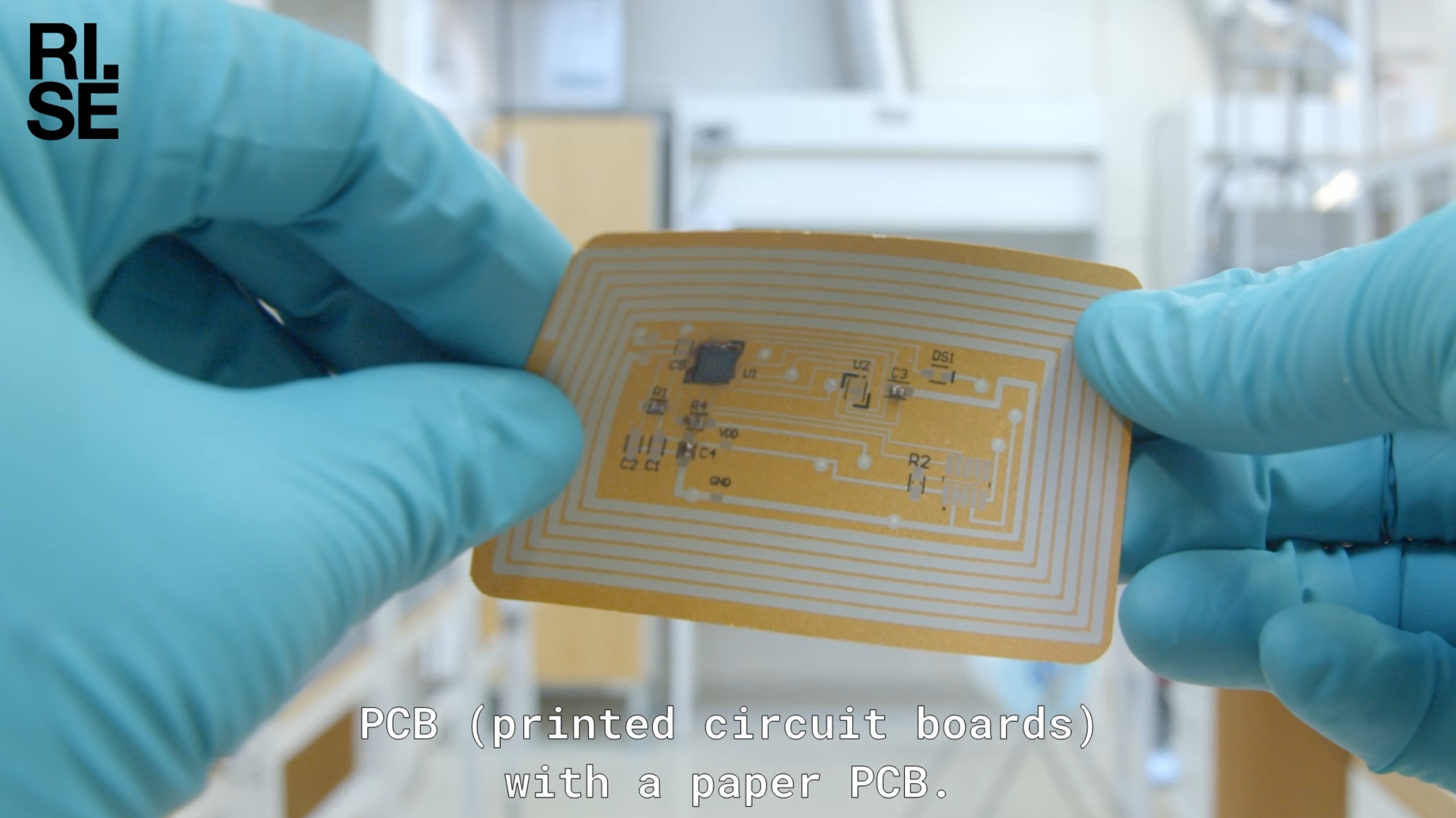 Paper-based printed electronics - easy to recycle, resource-saving © Antoine Julien/Grenoble INP - Pagora