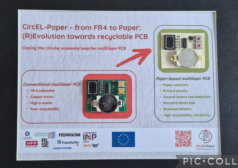 Paper-based printed electronics - easy to recycle, resource-saving © Antoine Julien/Grenoble INP - Pagora